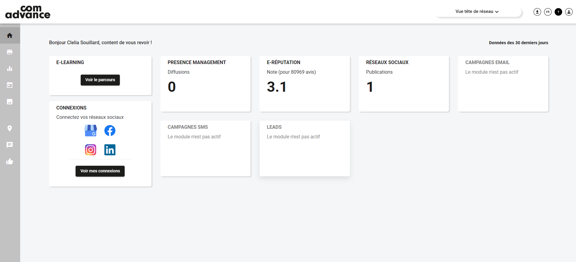 ComAdvance - Projets internes