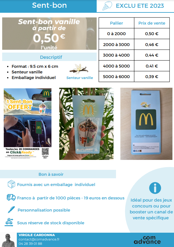 McDonald’s - Print & supports physiques