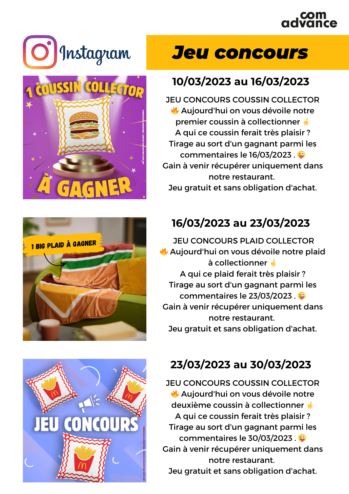 McDonald’s - Jeux concours digitaux